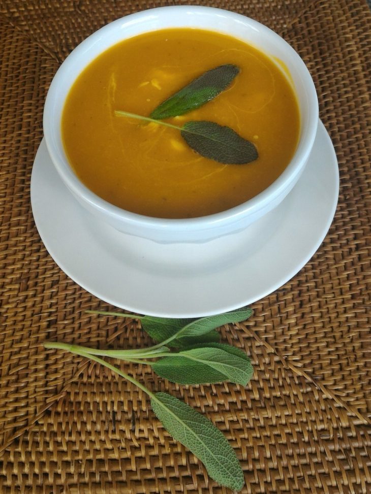 squash soup with sage