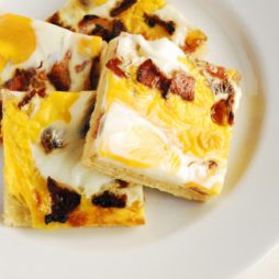 Bacon & Egg Scone Slice