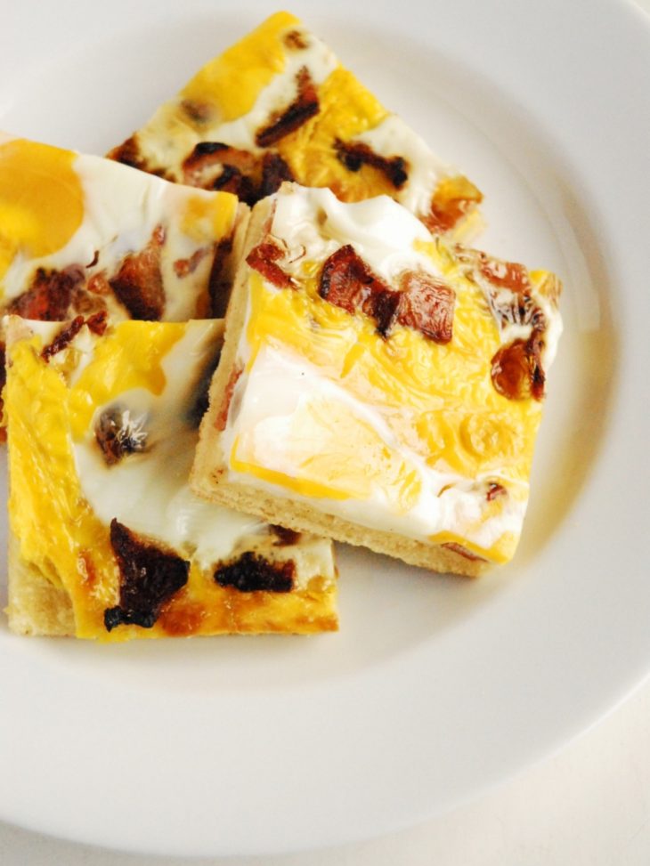 Bacon & Egg Scone Slice