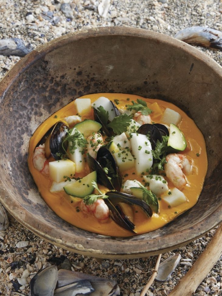 Kuri Squash and Seafood Chowder