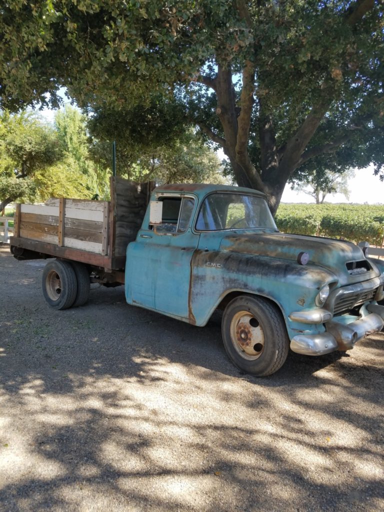 Vintage truck at Oak Farm Vineyards