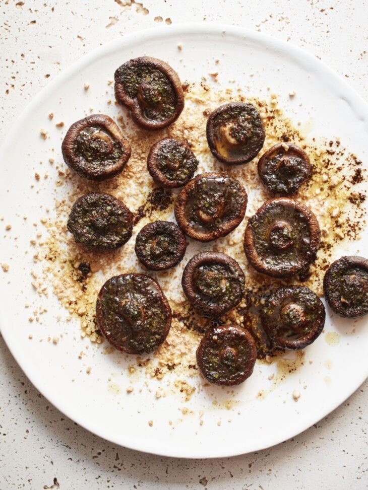 Stuffed Mushrooms with Chive and Black Pepper Butter