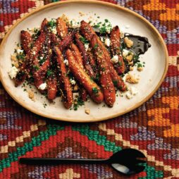 Triple-Sesame Carrots with Goat Cheese