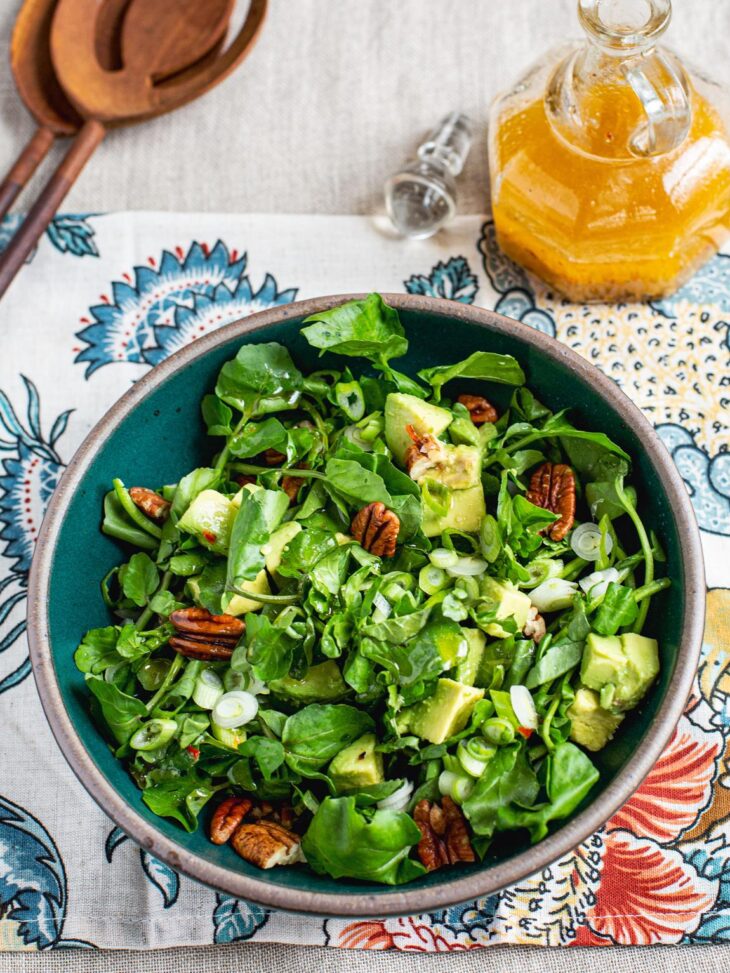 Avocado, Watercress, and Pecan Salad