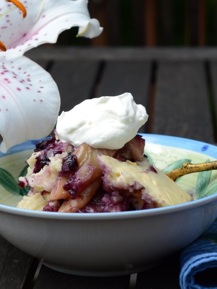 Apple Berry Maple Pudding