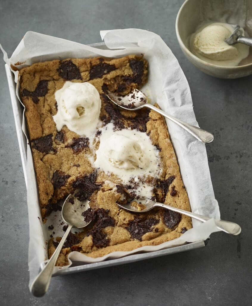 image Dark Chocolate Ganache & Almond Butter Cookie Slab