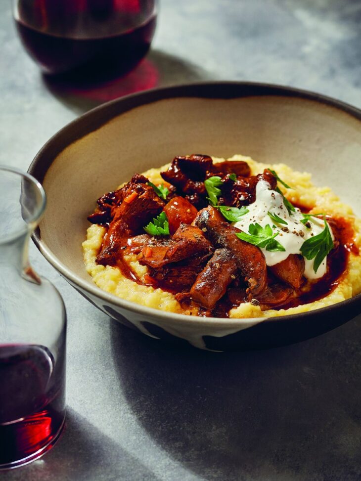 Mushroom Bourguignon